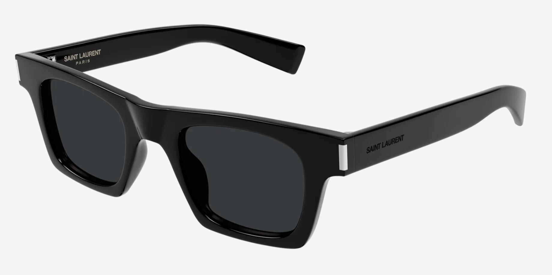 Saint Laurent, SL617, 001 BLACK, 53